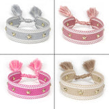 Inlaid Star Bracelet - Knitted Friendship Bracelet