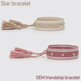 Inlaid Star Bracelet - Knitted Friendship Bracelet