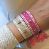 Inlaid Star Bracelet - Knitted Friendship Bracelet