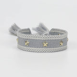 Inlaid Star Bracelet - Knitted Friendship Bracelet