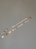 Sweet! S925 Silver Plated 14K Yellow Bowknot Bracelet