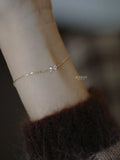 Sweet! S925 Silver Plated 14K Yellow Bowknot Bracelet