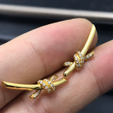 Knot Stud Earrings Elegant Women's Jewelry for Wedding Party