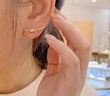 Knot Stud Earrings Elegant Women's Jewelry for Wedding Party