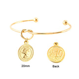 Knot Heart Bangle Stainless Steel Jewelry