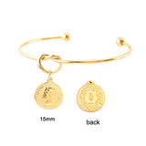 Knot Heart Bangle Stainless Steel Jewelry