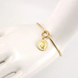 Knot Heart Bangle Stainless Steel Jewelry