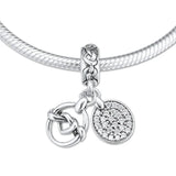 Heart Dangle Charms For Woman DIY Fits 925 Silver Bracelets