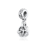 Heart Dangle Charms For Woman DIY Fits 925 Silver Bracelets