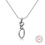 925 Sterling Silver CZ Heart Necklace for Women