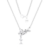 Knotted Heart Necklace 925 Sterling Silver DIY Chain Necklaces Party Gift