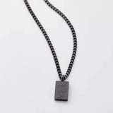 Knowledge Necklace for Men Stainless Steel Pendant 18 Plated Muslim Arab Jewelry