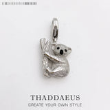 Koala Charm Pendant for Necklace or Bracelet - Spring Gift for Women