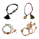 Koi Fish Tassel Bracelet Ethnic Jewelry for Women Girls