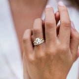 3CT Oval CZ Engagement Copper Ring for Women, Size 4-11