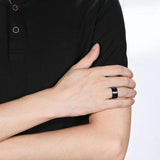 Titanium Ring 6 mm 8 mm 10 mm Center Groove Wedding Ring