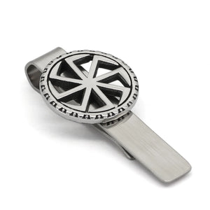 Kolovrat knot amulet Stainless Steel Tie Clip