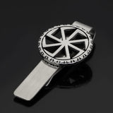 Kolovrat knot amulet Stainless Steel Tie Clip
