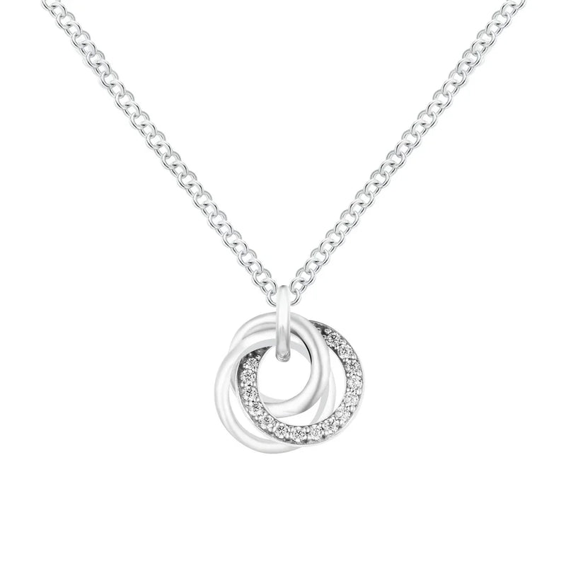 925 Sterling Silver Anime Couple Christmas DIY Necklace