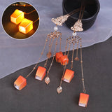 Kongming Lantern Luminous Hairpins for Hanfu Dress