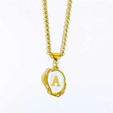 Konic 18K Gold-plated Steel Necklace Y2K Vintage Hipop 3D 26-Letter Punk Jewelry