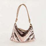 Vintage Sequin Shine Prom Bag - Rhinestones Evening Handbag