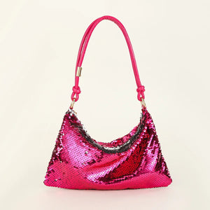 Vintage Sequin Shine Prom Bag - Rhinestones Evening Handbag