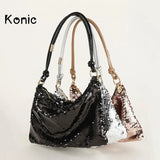 Vintage Sequin Shine Prom Bag - Rhinestones Evening Handbag
