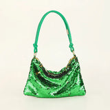Vintage Sequin Shine Prom Bag - Rhinestones Evening Handbag