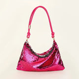 Vintage Sequin Shine Prom Bag - Rhinestones Evening Handbag