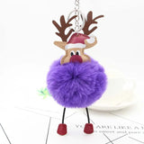 Santa Claus Keychain Plush Bag Pendant Couple Gift