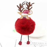 Santa Claus Keychain Plush Bag Pendant Couple Gift