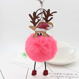 Santa Claus Keychain Plush Bag Pendant Couple Gift