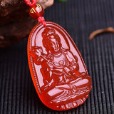 Koraba Buddha Pendant Necklace Agate Talisman