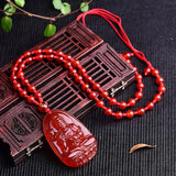Koraba Buddha Pendant Necklace Agate Talisman