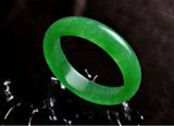 Natural Emerald Green Nephrite Jade Bangle Bracelet 6.5cm