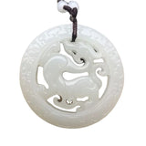 Koraba Jade Dragon Pendant Necklace Hand Carved Charm Jewelry