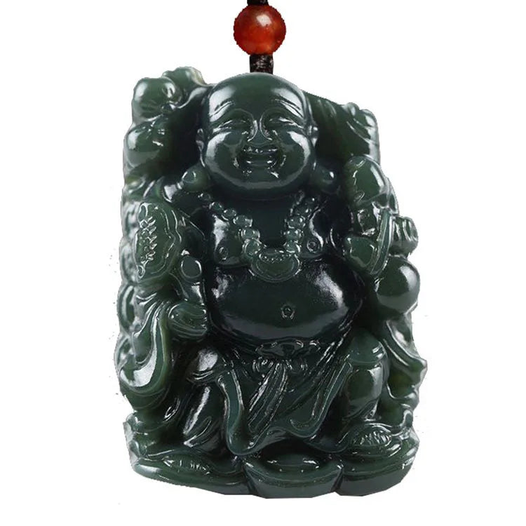 Koraba Green Jade Taoist Master Zhong Kui Buddha Evil Pendant