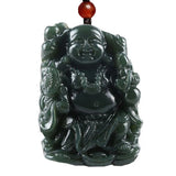 Koraba Green Jade Taoist Master Zhong Kui Buddha Evil Pendant
