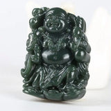 Koraba Green Jade Taoist Master Zhong Kui Buddha Evil Pendant