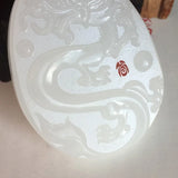 Koraba Jade Dragon Phoenix Pendant Necklace