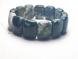 Koraba Natura Water Grass Agate Green Jade Bracelet Bangle