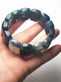 Koraba Natura Water Grass Agate Green Jade Bracelet Bangle