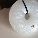Koraba Natural Jade Pine Tree Mountain Pendant Necklace