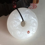 Koraba Natural Jade Pine Tree Mountain Pendant Necklace