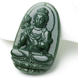 Koraba Green Jade Mahasthamaprapta Bodhisattva Necklace Pendant