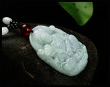 Koraba Jadeite A Jade Guan Yin Goddess of Mercy Pendant Necklace