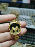 Natural Green Nephrite Monkey Pendant Necklace