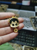 Natural Green Nephrite Monkey Pendant Necklace