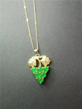 Natural Jade Crystal Necklace Energy Healing Quartz Pendant